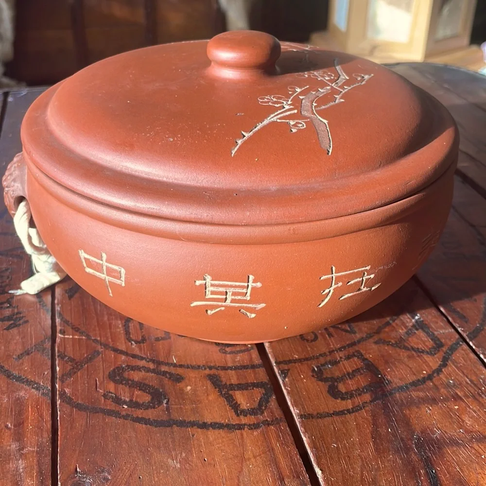 Vintage Chinese Clay Steam‎ Pot